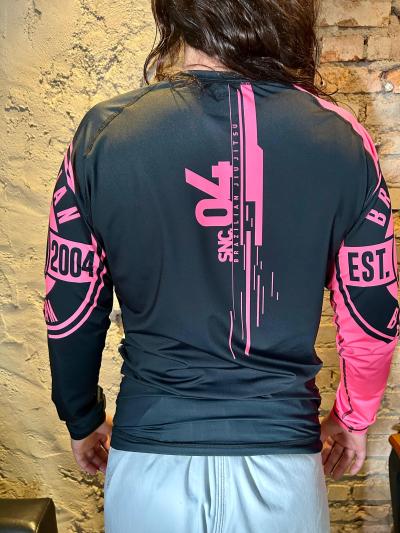 Rash Guard Manga Longa Rosa 